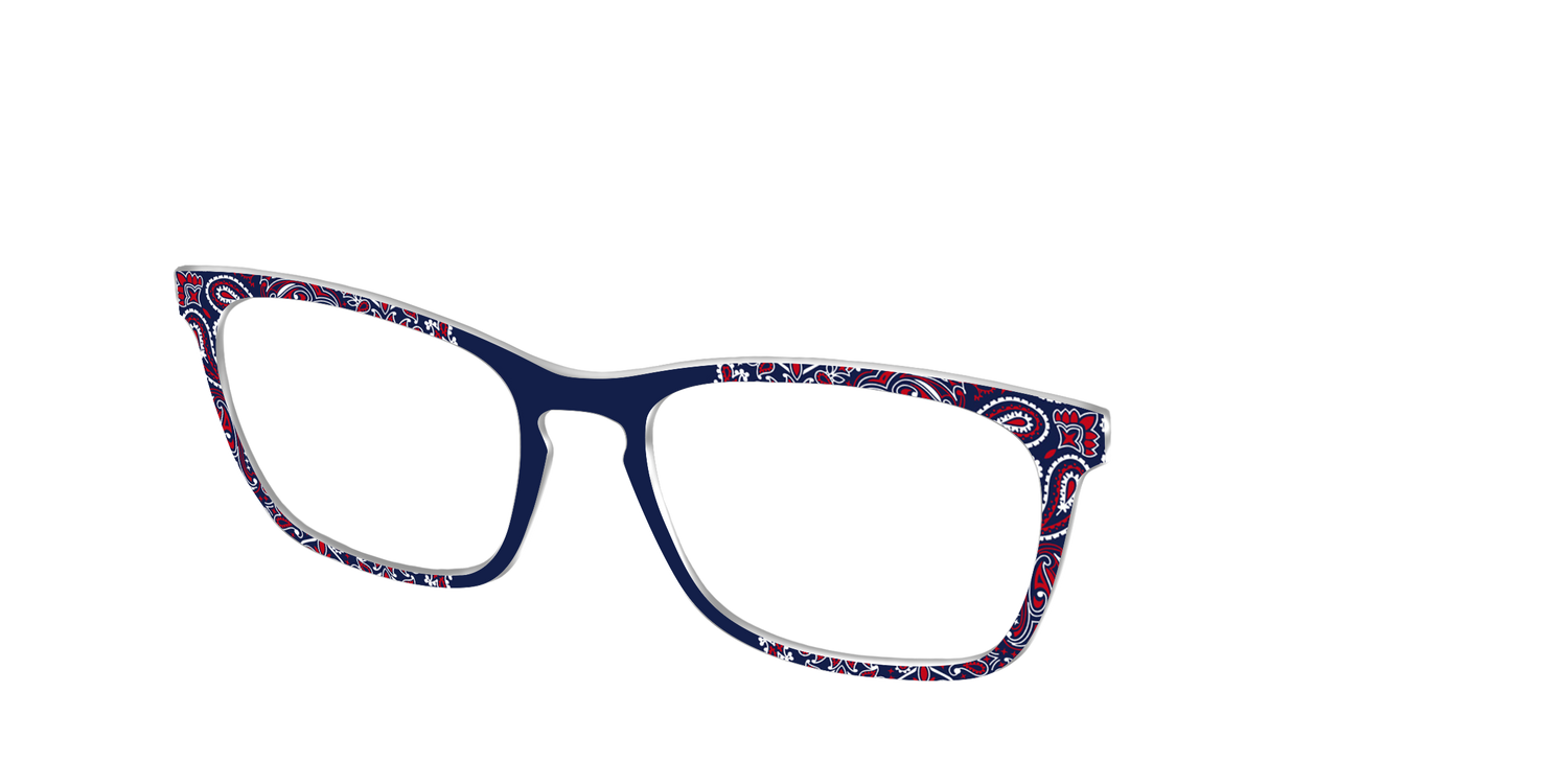 The Red White & Blue Bandana - Angle Top Image - Pair Eyewear