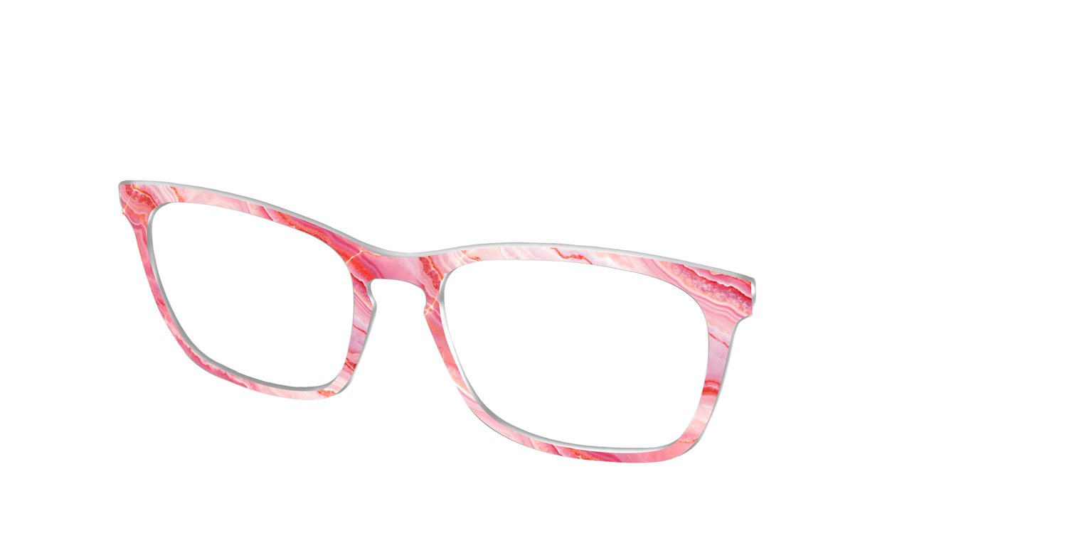 The Rose Quartz Geode - Angle Top Image - Pair Eyewear