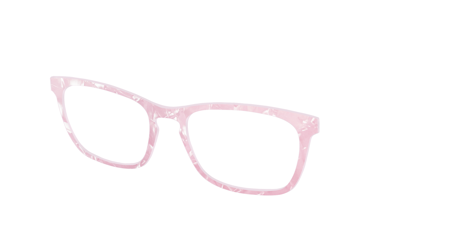 The Rose Quartz Pearl Marble - Angle Top Image - Pair Eyewear