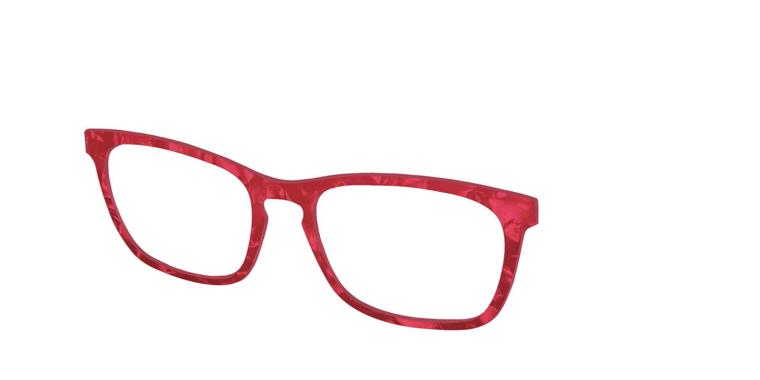 The Ruby Pearl Marble - Angle Top Image - Pair Eyewear