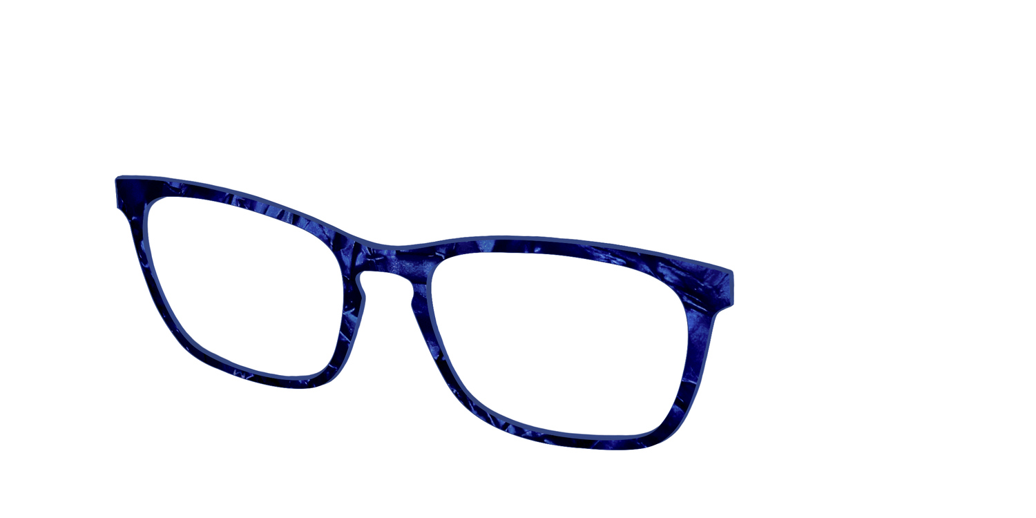 The Sapphire Pearl Marble - Angle Top Image - Pair Eyewear