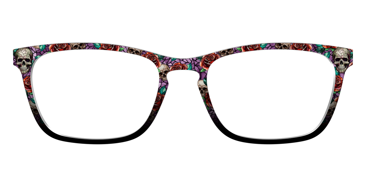 The Skull & Thorn Stained Glass - Front Top Image - Pair Eyewear