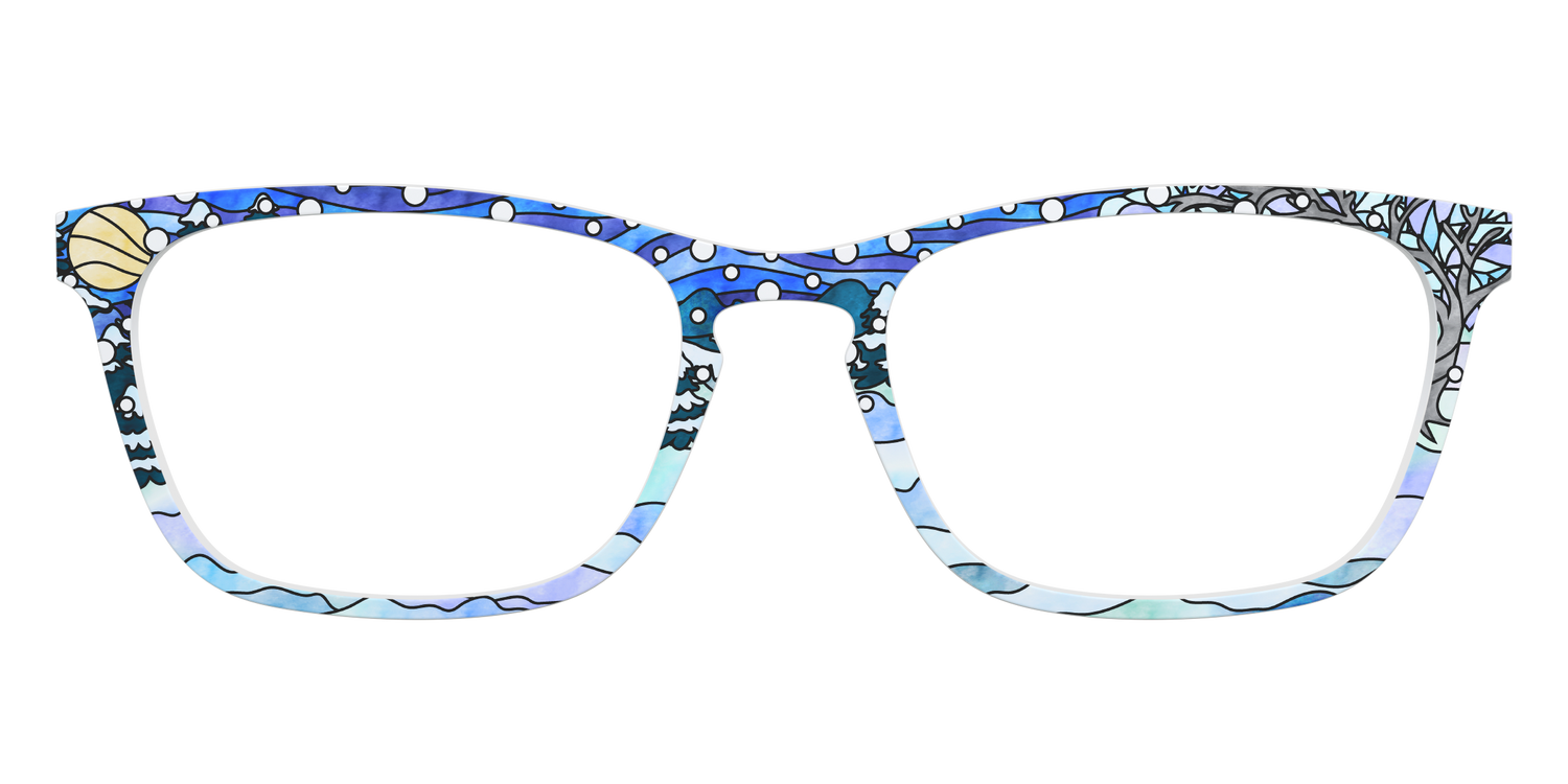The Snowscape Stained Glass - Front Top Image - Pair Eyewear