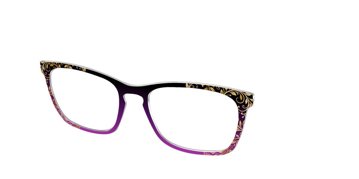 The Spellstruck Scrolls - Angle Top Image - Pair Eyewear