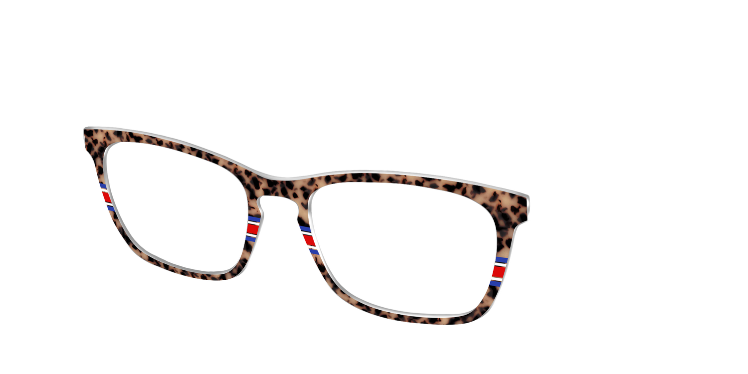 The Spirit Stripe Tortoise - Angle Top Image - Pair Eyewear