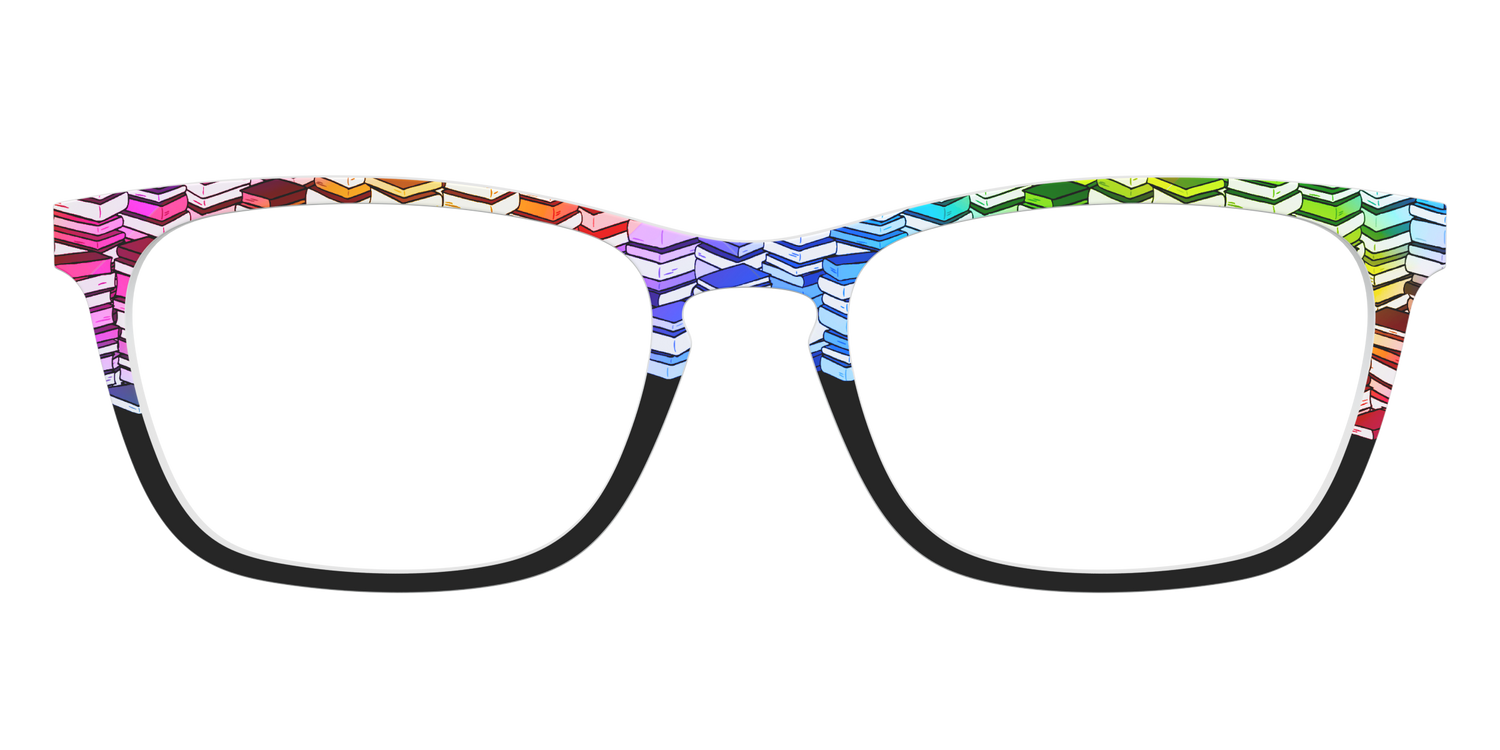 The Rainbow Stacks Split - Front Top Image - Pair Eyewear