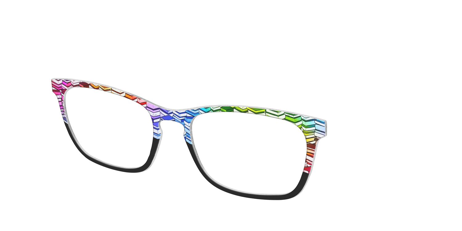 The Rainbow Stacks Split - Angle Top Image - Pair Eyewear