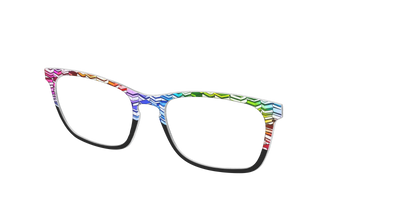 The Rainbow Stacks Split - Angle Top Thumbnail - Pair Eyewear