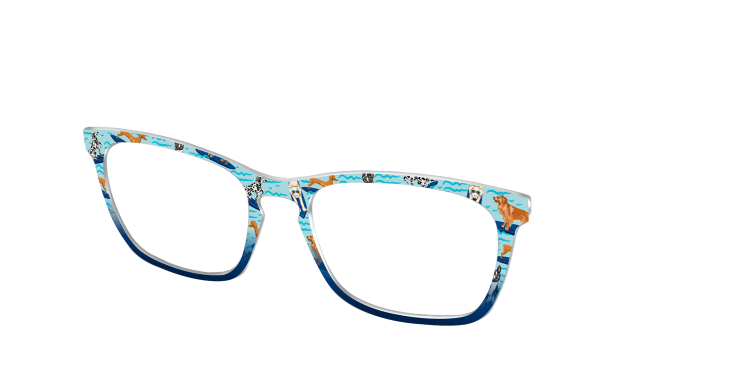 The Surf's Up Pups - Angle Top Image - Pair Eyewear