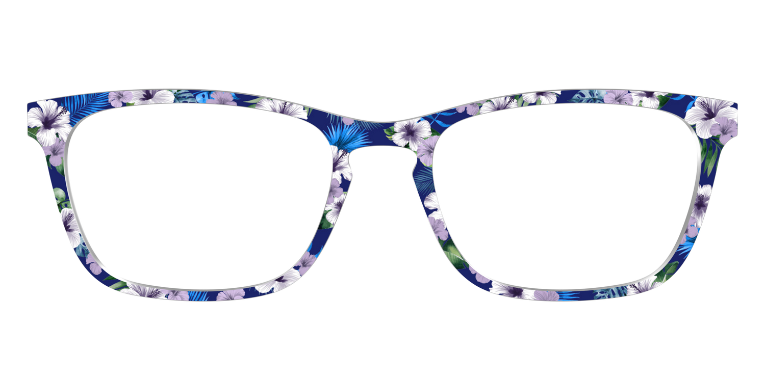 The Tropical Blue Blossoms - Front Top Image - Pair Eyewear