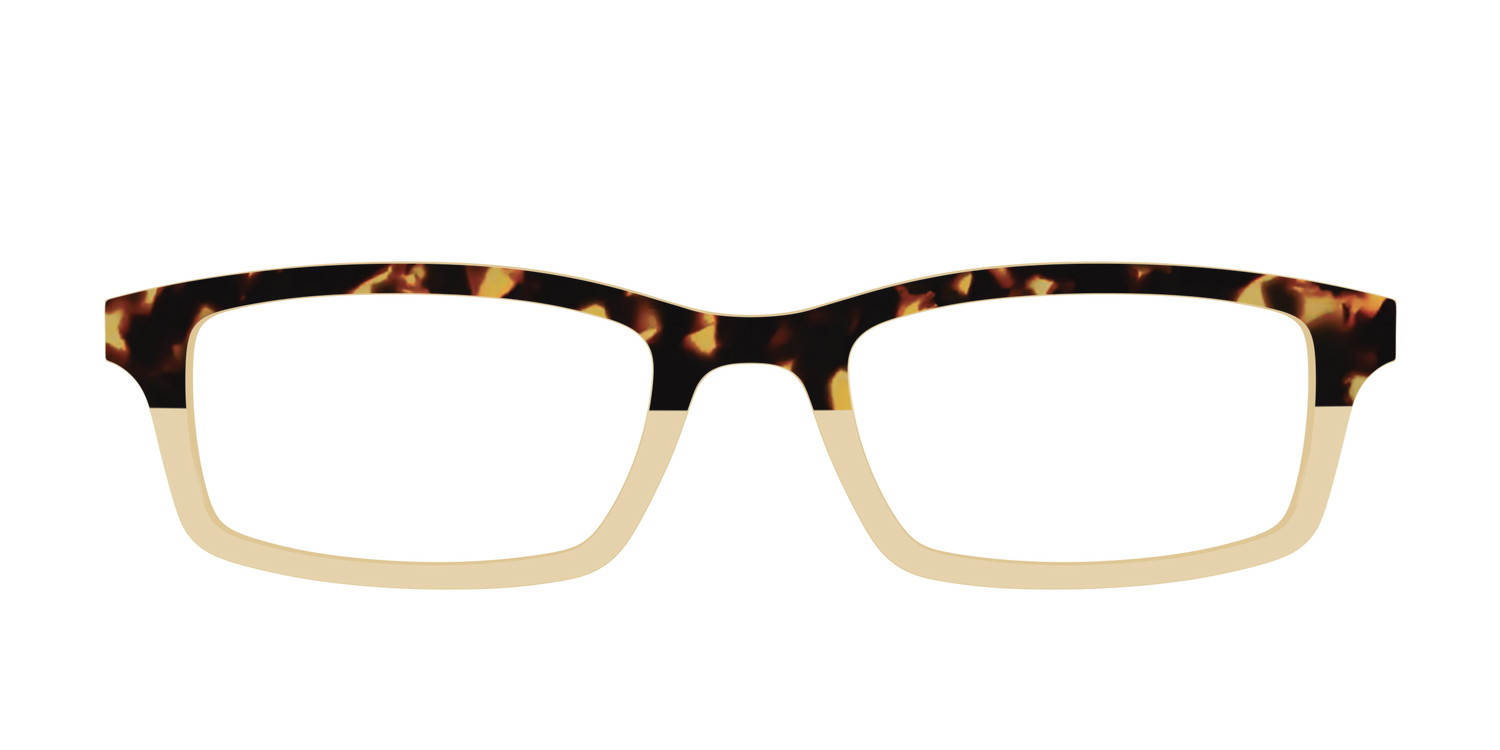 The Amber Tortoise Crystal Split - Front Top Image - Pair Eyewear