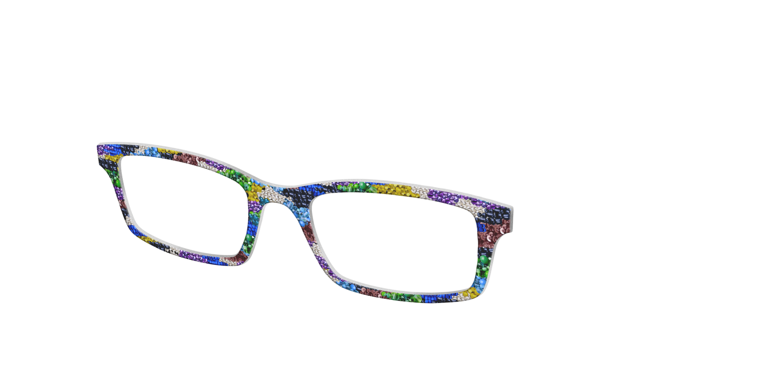 The Beaded Camo - Angle Top Image - Pair Eyewear