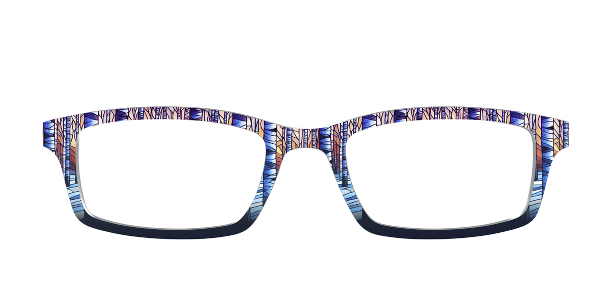 The Birch Woods Stained Glass - Front Top Image - Pair Eyewear