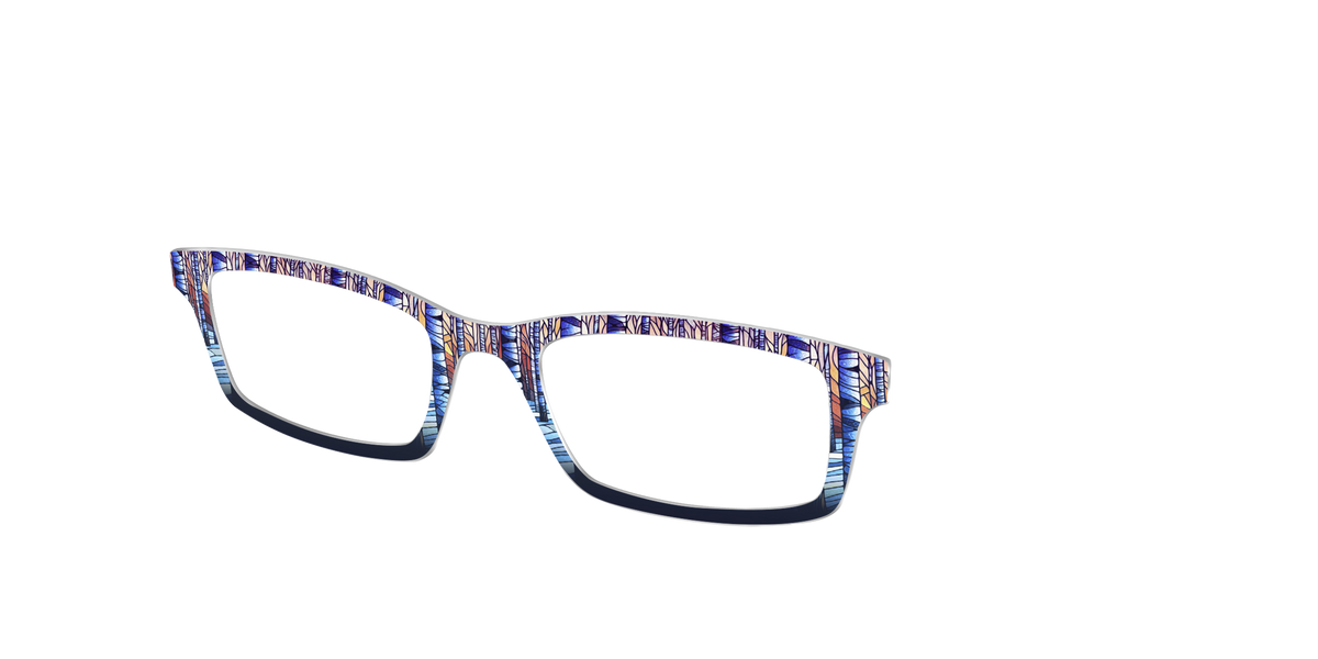 The Birch Woods Stained Glass - Angle Top Image - Pair Eyewear