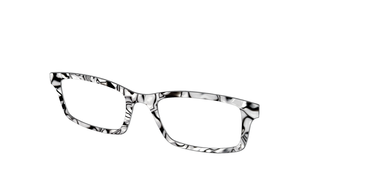 The Black & White Pearl Marble - Angle Top Image - Pair Eyewear
