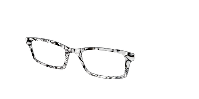 The Black & White Pearl Marble - Angle Top Thumbnail - Pair Eyewear