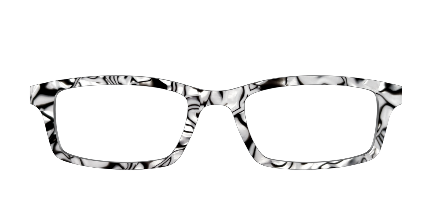 The Black & White Pearl Marble - Front Top Image - Pair Eyewear