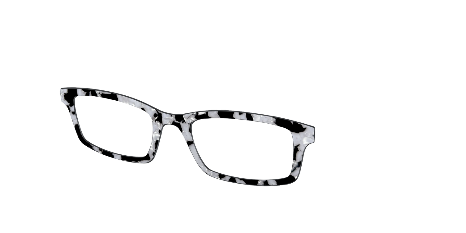 The Black & White Pearl Tortoise - Angle Top Image - Pair Eyewear