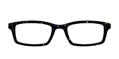 The Black Holographic Flakes - Front Top Thumbnail - Pair Eyewear