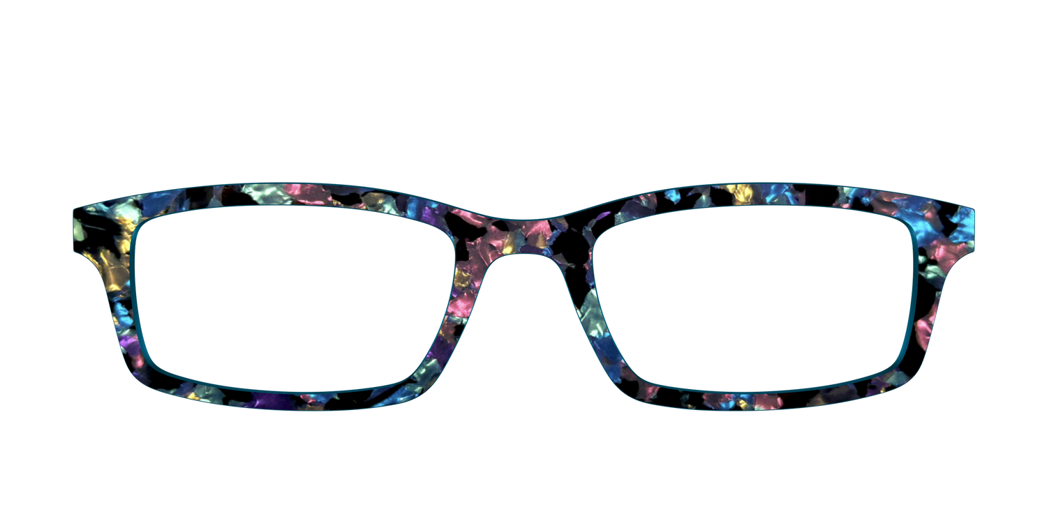 The Black Prismatic Pearl Tortoise - Front Top Image - Pair Eyewear