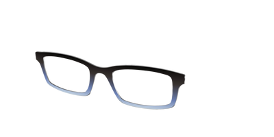 The Black to Icy Cyan Gradient - Angle Top Thumbnail - Pair Eyewear