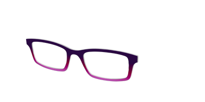 The Black To Jungle Orchid Gradient - Angle Top Thumbnail - Pair Eyewear