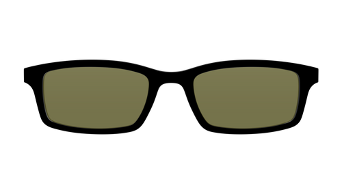 The Black with Green Racquet Sport Lens - Pair Eyewear