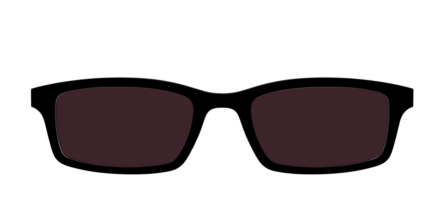 The Black with Water Lens - Front Top Image - Pair Eyewear