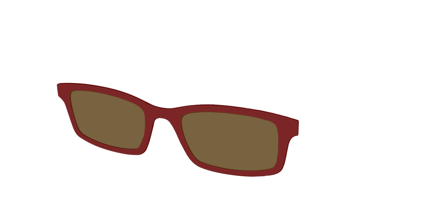 The Polarized Burgundy Sun Top - Angle Top Image - Pair Eyewear