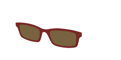 The Polarized Burgundy Sun Top - Angle Top Thumbnail - Pair Eyewear