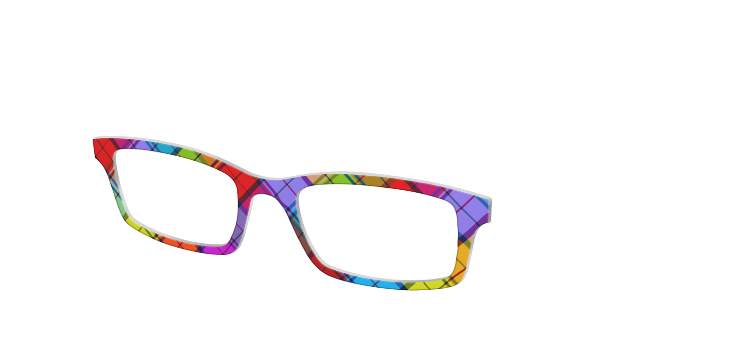 The Carnival Plaid - Angle Top Image - Pair Eyewear