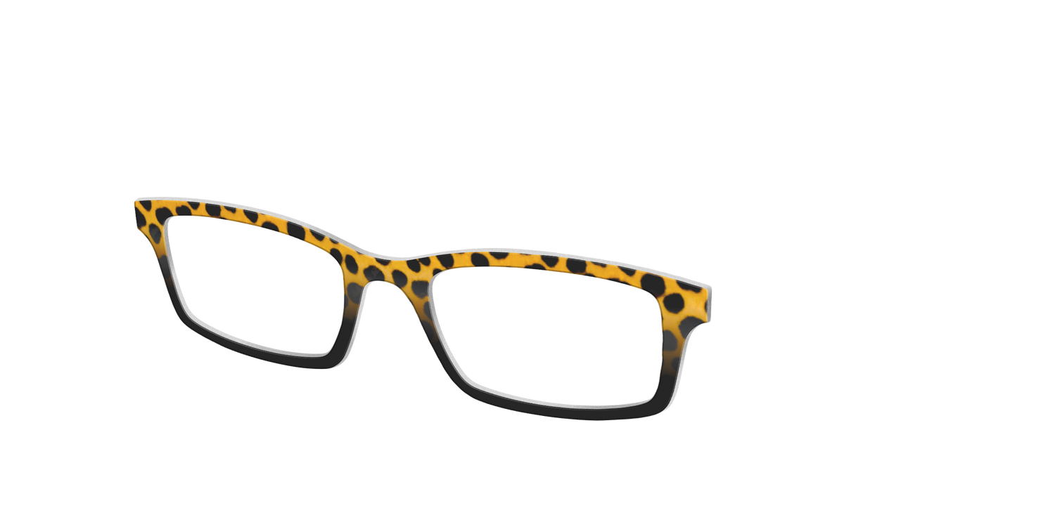 The Cheetah Tort - Angle Top Image - Pair Eyewear