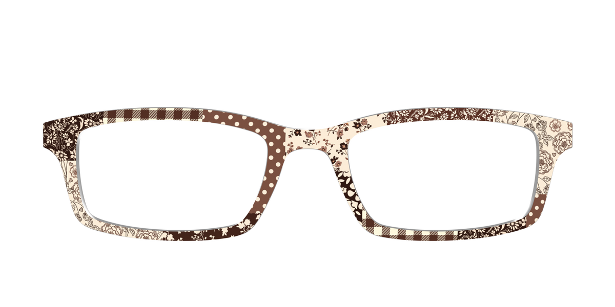 The Chestnut Patchwork - Front Top Image - Pair Eyewear