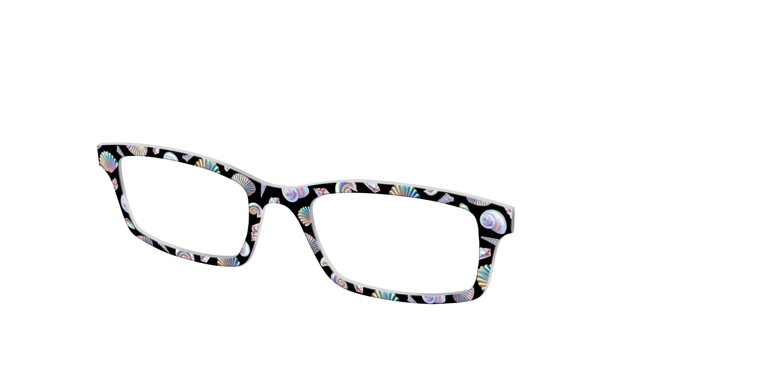 The Chrome Seashells - Angle Top Image - Pair Eyewear