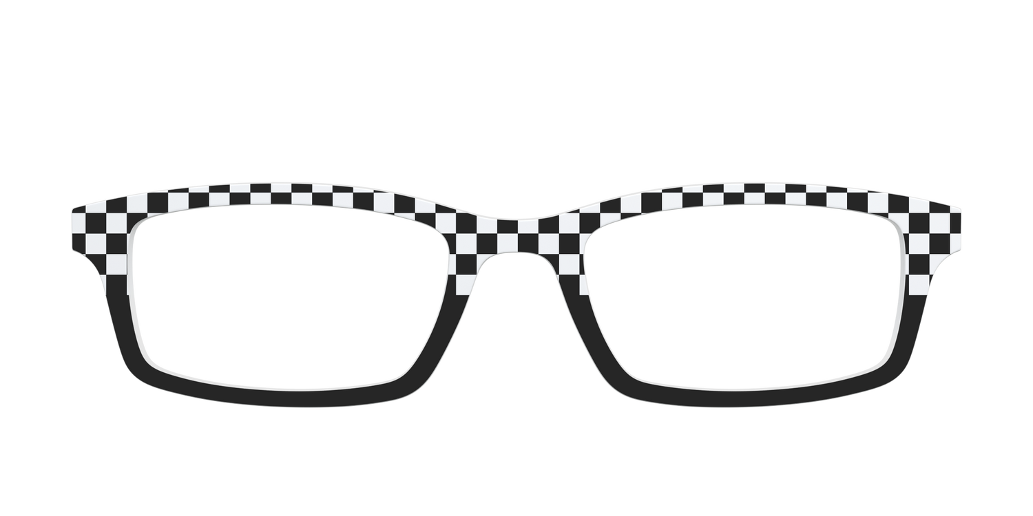 The Classic Check Split - Front Top Image - Pair Eyewear