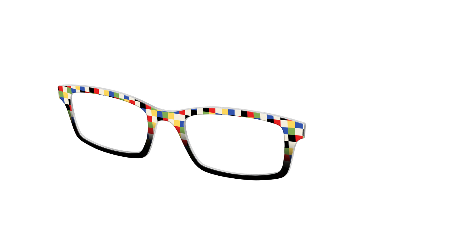 The Colorful Cubes - Angle Top Image - Pair Eyewear