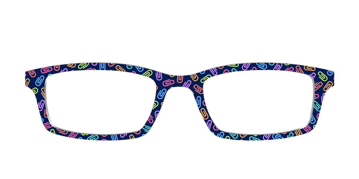 The Colorful Paper Clips - Front Top Image - Pair Eyewear