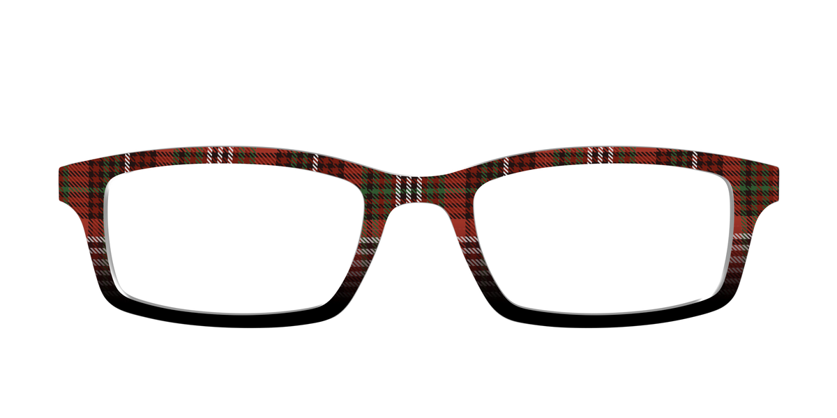 The Cranberry Houndstooth - Front Top Image - Pair Eyewear