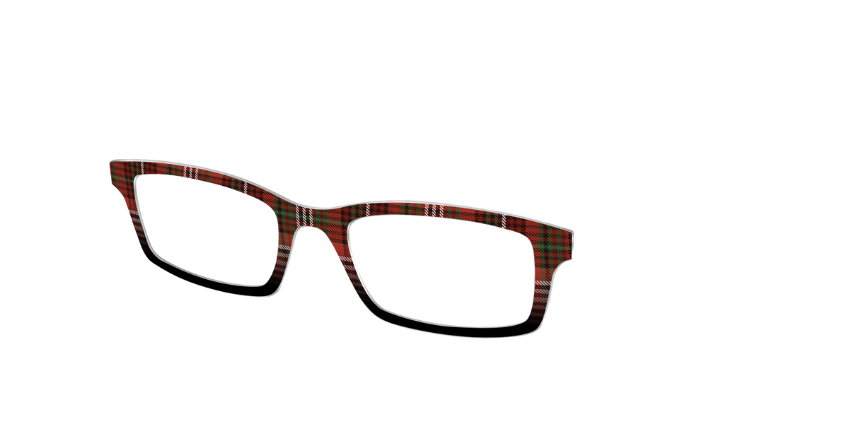 The Cranberry Houndstooth - Angle Top Image - Pair Eyewear