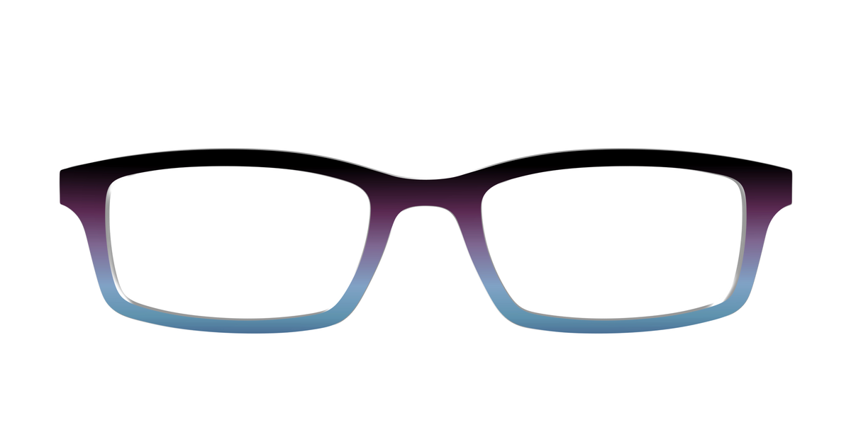The Dark Magenta to Cerulean Gradient - Front Top Image - Pair Eyewear