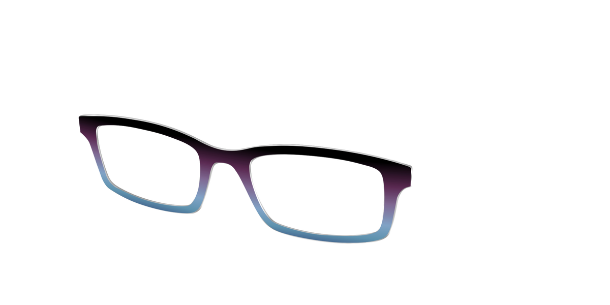 The Dark Magenta to Cerulean Gradient - Angle Top Image - Pair Eyewear