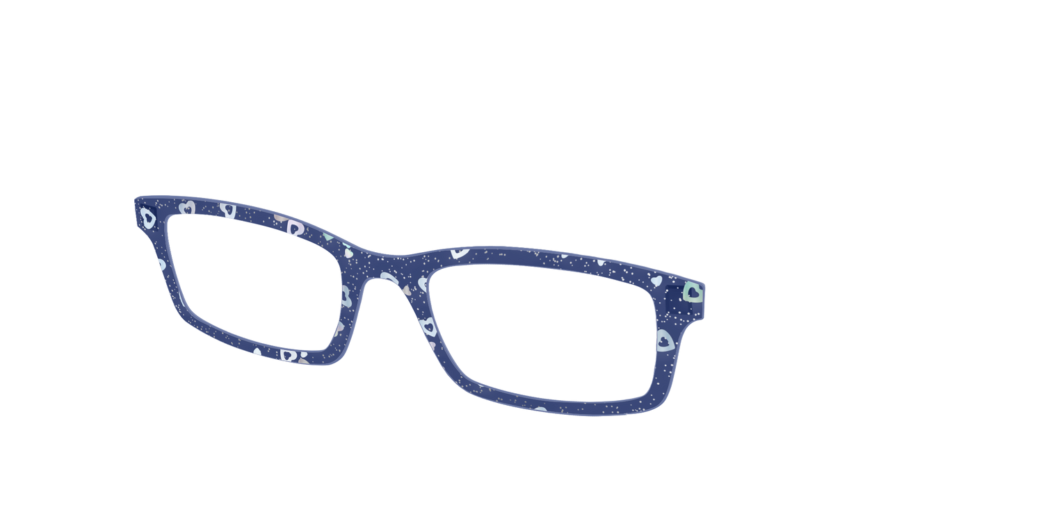 The Denim Heart Glitter Crystal - Angle Top Image - Pair Eyewear