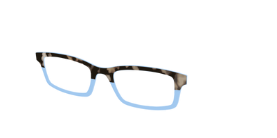 The Denim Tortoise Crystal Split - Angle Top Thumbnail - Pair Eyewear