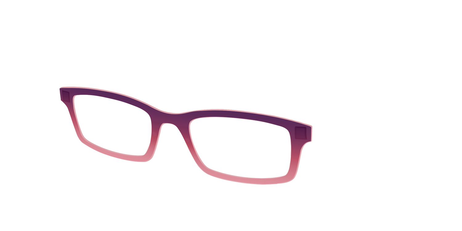 The Desert To Dusk Gradient Crystal - Angle Top Image - Pair Eyewear
