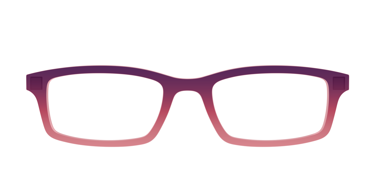 The Desert To Dusk Gradient Crystal - Front Top Image - Pair Eyewear