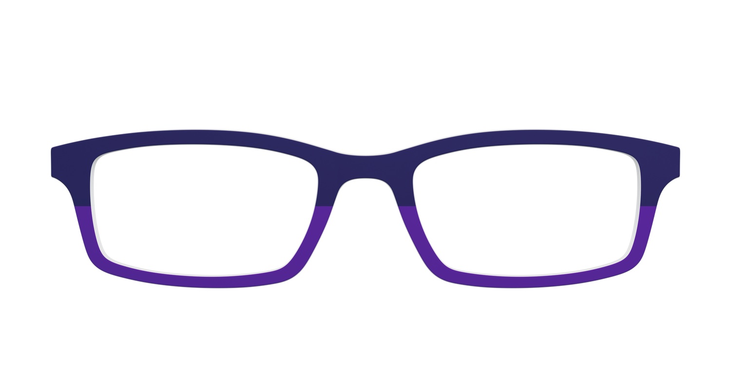 The Eggplant & Grape Split - Front Top Image - Pair Eyewear