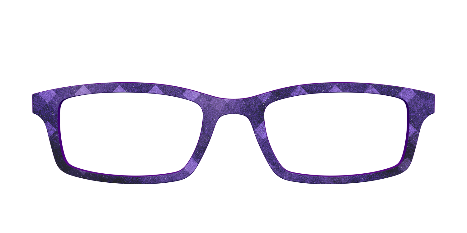 The Eggplant Geo - Front Top Image - Pair Eyewear