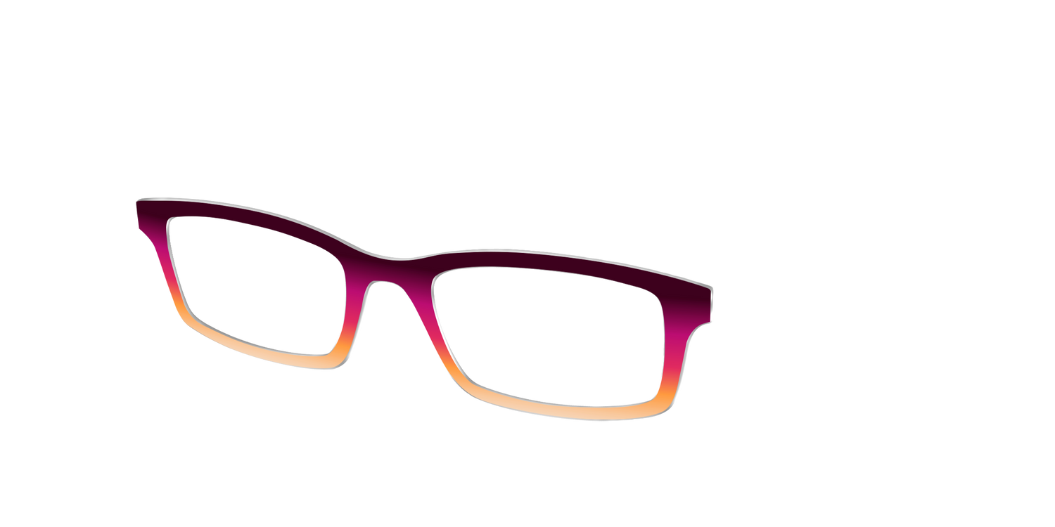 The Ember Gradient - Angle Top Image - Pair Eyewear