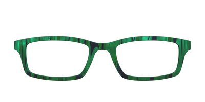The Emerald Moire Stripes - Front Top Thumbnail - Pair Eyewear