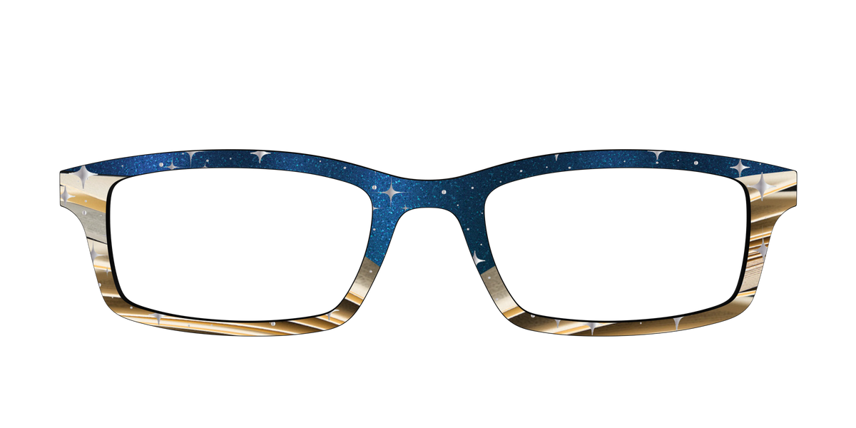 The Enchanted Pages Shimmer with Silver Foil - Front Top Image - Pair Eyewear